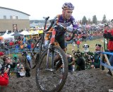 Fans of all types encourage Trebon to close the gap. © Cyclocross Magazine