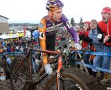 Trebon finished second for the second straight year. 2010 USA Cycling Cyclocross National Championships. © Cyclocross Magazine