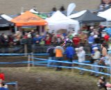 Ryan Trebon chases Wells and Powers before the stairs. 2010 USA Cycling Cyclocross National Championships. © Cyclocross Magazine