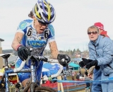 Georgia Gould stayed close to Compton for the first two laps. 2010 Cyclocross National Championships, Women's Race. © Cyclocross Magazine