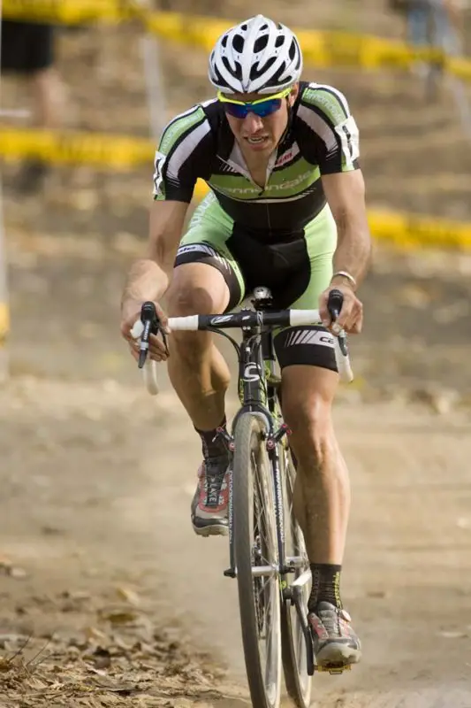 Jeremy Powers pushes the pace in the heat © Greg Sailor – VeloArts