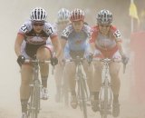 Nicole Borem (DRT), Kimberly Flynn (Grace Law) and Robin Williams (Mercy Specialized) during the Women's Elite race © Greg Sailor – VeloArts