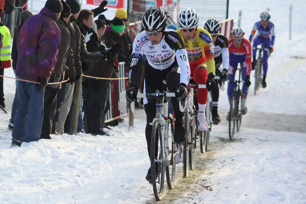 Radomir Simunek leads the break.