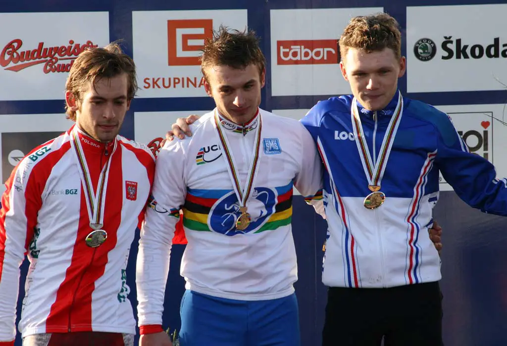 The U23 podium in Tabor ? Bart Hazen 