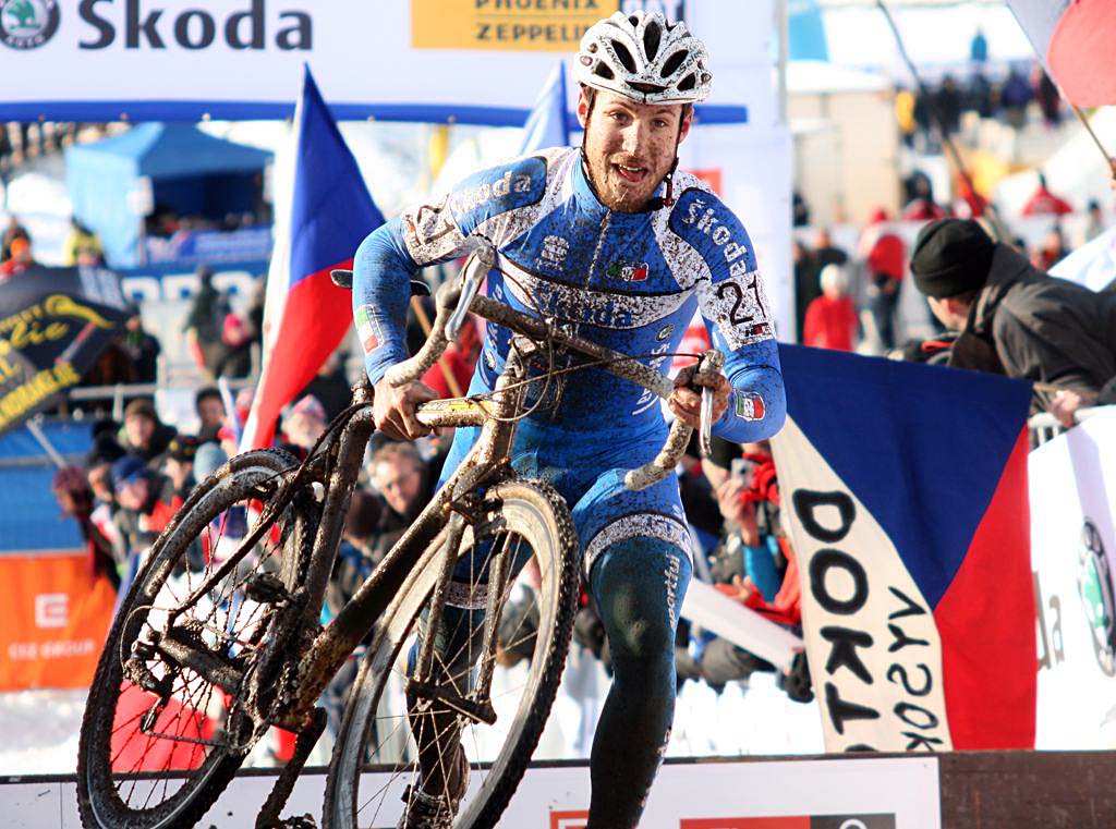 Italy\'s Elia Silvestri poses for the camera. 2010 U23 Cyclocross World Championships. ? Bart Hazen