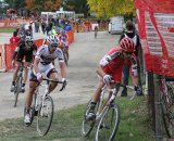 Kabush leading the train chasing the leaders. © Amy Dykema