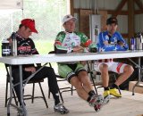 The men at the press conference after the race. © Amy Dykema