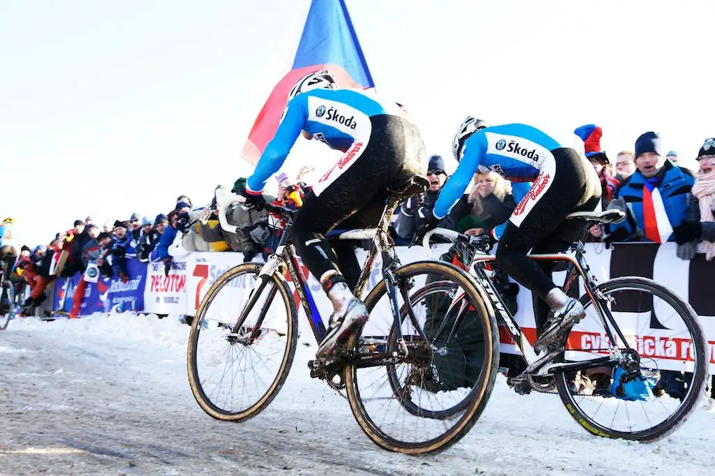 Stybar and Bina hit the font to attempt Czech domination. ? Joe Sales
