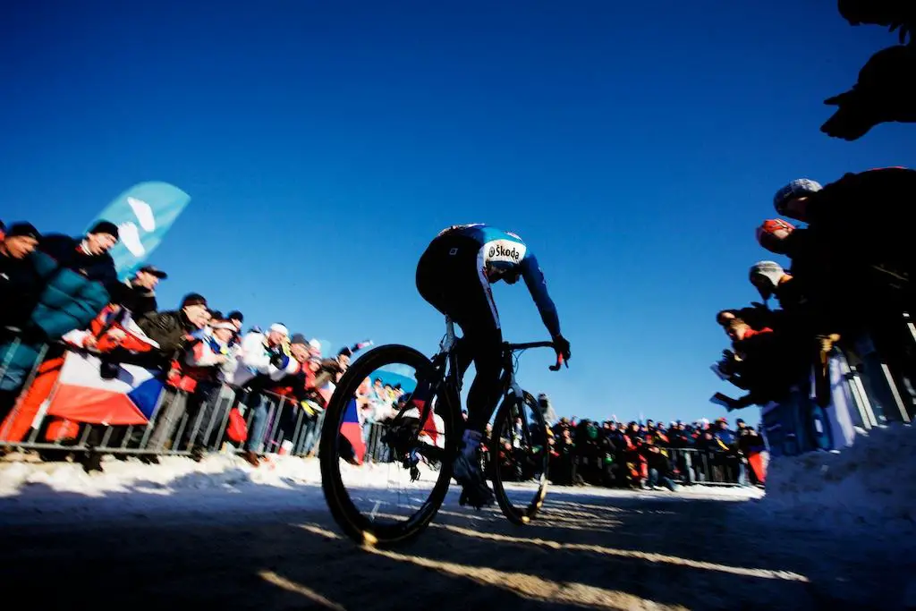 Huge crowds made it out to support their favorite riders in the 2010 Cyclocross World Championships in Tabor, Czech Republic.  ? Joe Sales