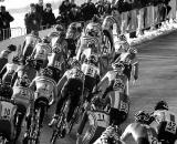 Belgium&#039;s Klaas Vantornout leads the elite men off the start line at the 2010 Cyclocross World Championships in Tabor, Czech Republic.  ? Joe Sales