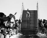 The course for the 2010 Cyclocross World Championships in Tabor, Czech Republic offered plenty of challenges including this overpass. ? Joe Sales