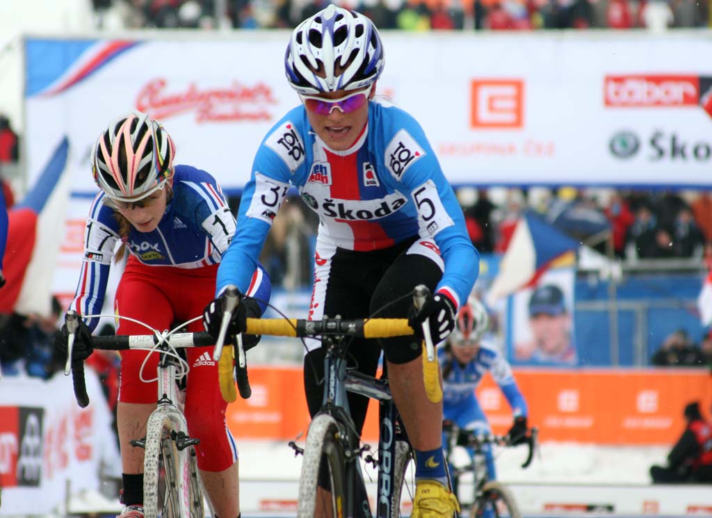 Katerina Nash used the energy of the crowd to get her to fourth place. ? Bart Hazen