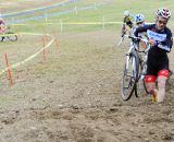 Lindine ahead of Durrin and Townsend at the horse jump. ©Natalia Boltukhova | Pedal Power Photography | 2011