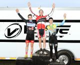 The Men’s podium (L to R): Lindine, McNicholas, Townsend. ©Natalia Boltukhova | Pedal Power Photography | 2011