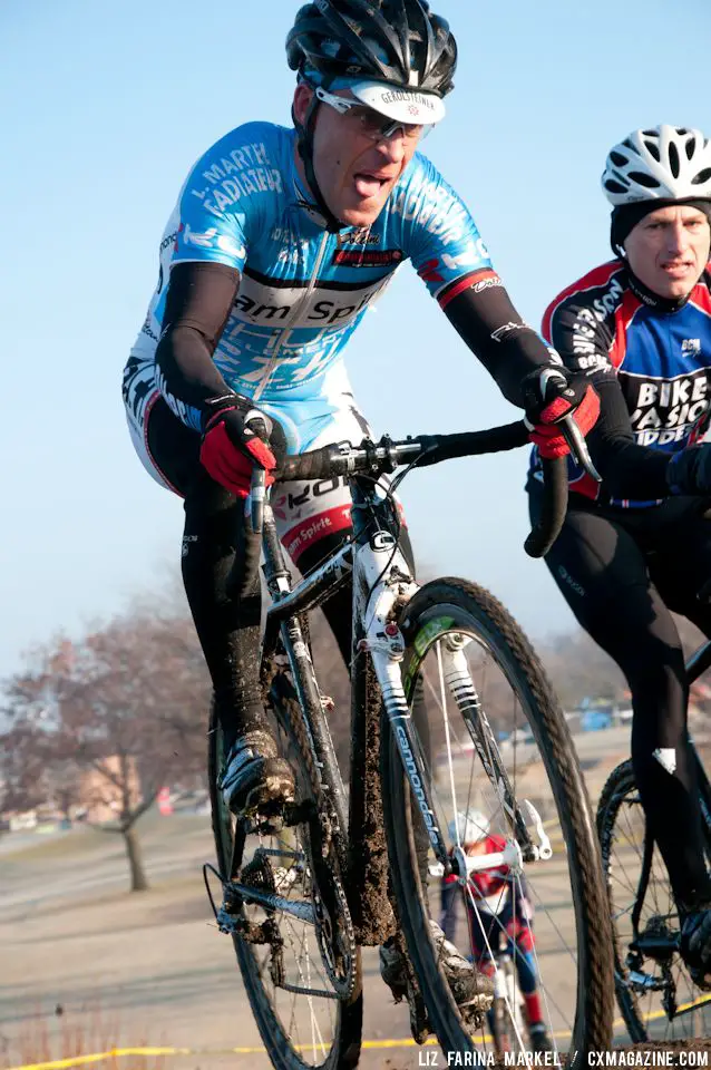 Pascal Bussieres (Team Spirit GTH Cannondale) won the Masters 40-plus. ©Liz Farina Markel