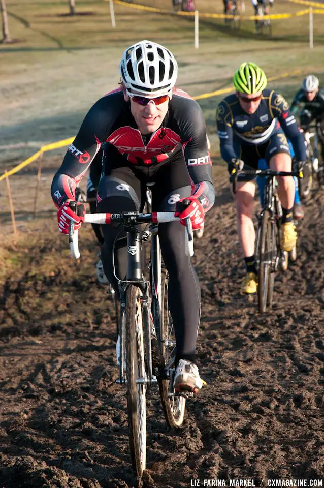 Andrew Messer (DRT Racing) leads out the Masters 30-plus, which he won. ©Liz Farina Markel