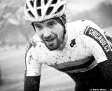 Jonathan Fairman (Chicago.CX) enjoying the mud-filled course in the 30-plus. ©Liz Farina Markel