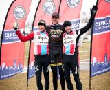 Men's elite podium: Christopher Jones, Ryan Trebon, Jeremy Powers. ©Liz Farina Markel