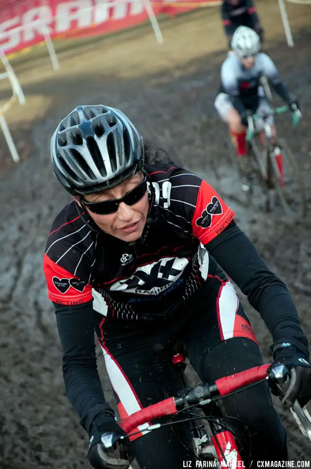 Sandra Samman (xXx Racing) tackles the mudpit; she finished sixth. ©Liz Farina Markel