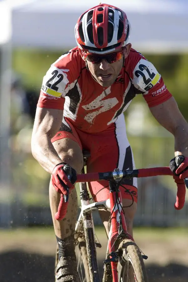 Winner Michael Wissink, #22 (Team Specialized), on the course during the Men\'s Masters35+/45+ race © Greg Sailor - VeloArts.com