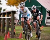 Molly Cameron and Aaron Tuckerman dueling for the podium ©Nick Fochtman