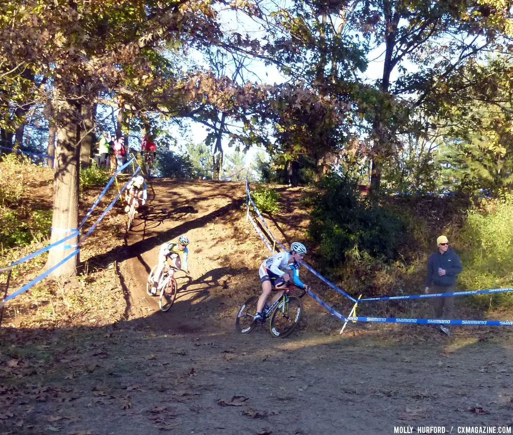 Luke Keough on the down hill. © Cyclocross Magazine