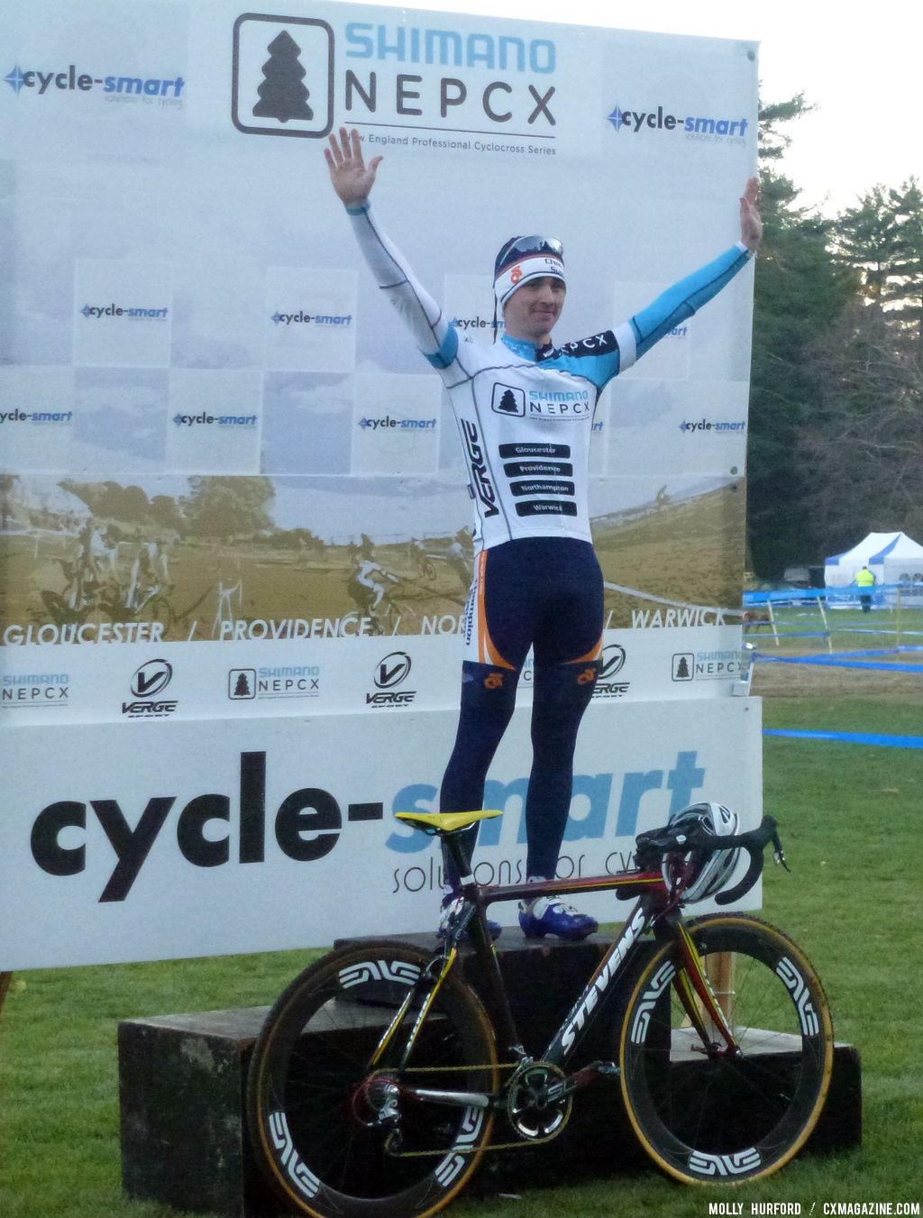 Luke Keough is now leading the Shimano series in U23 and overall. © Cyclocross Magazine