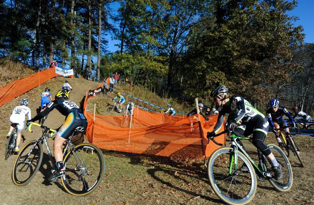 Van Gilder leads the women up the climb © Natalia Boltukhova | Pedal Power Photography | 2011