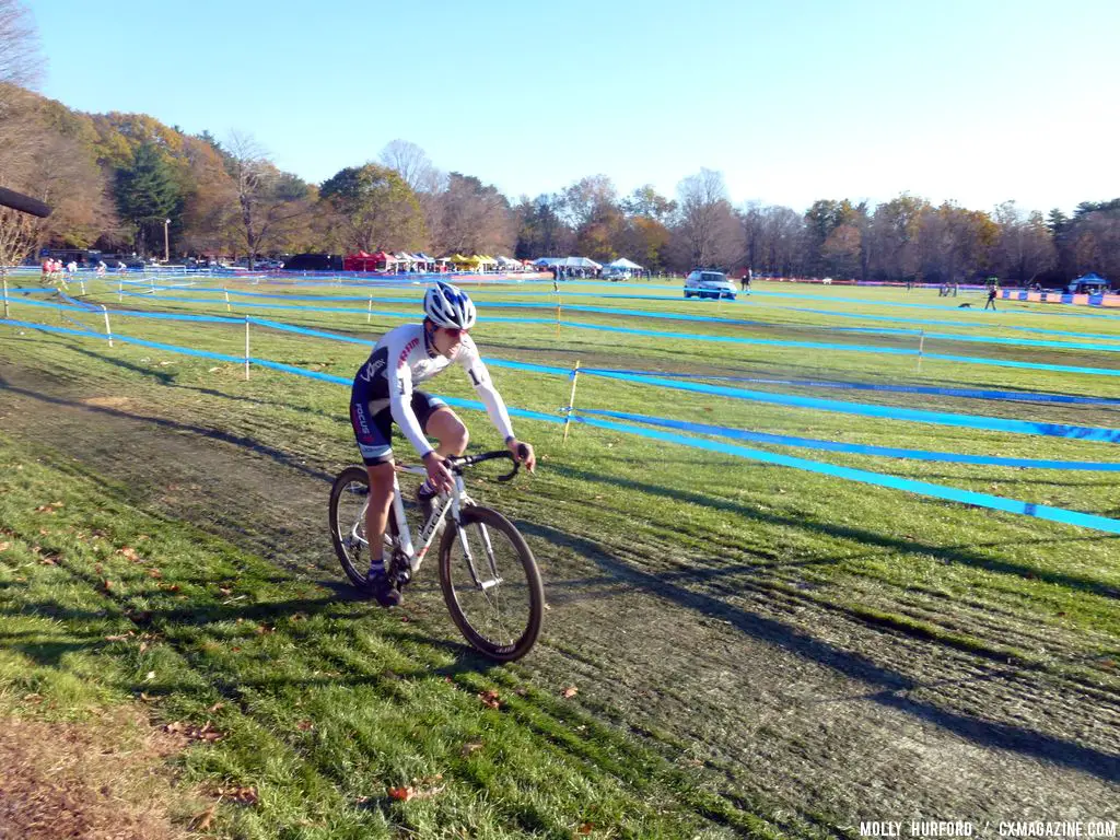 Durrin chases. © Cyclocross Magazine