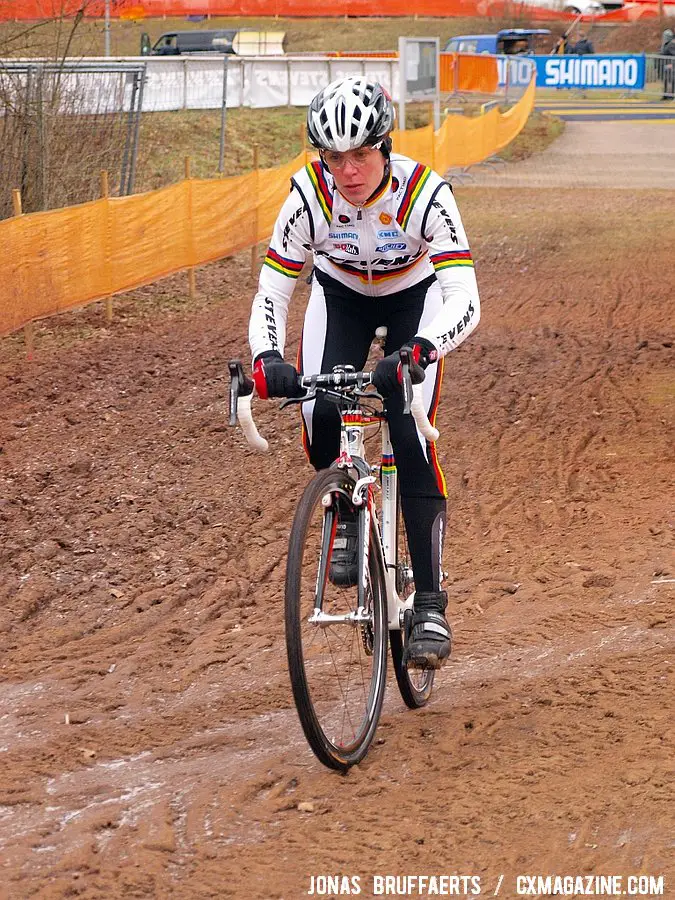 Hanka shows off her German and former World Champion stripes.