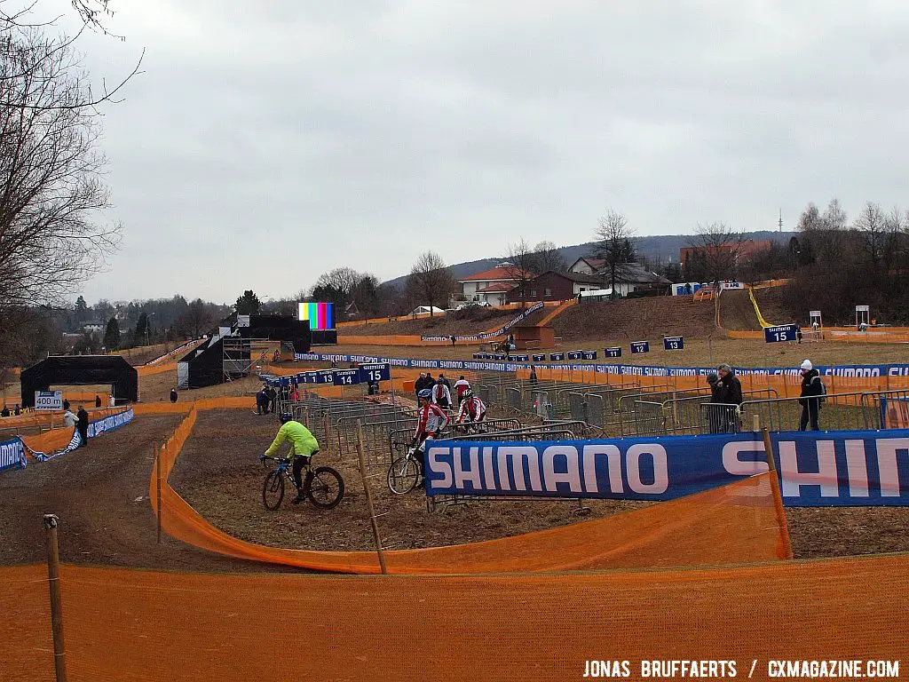 A view above the pits