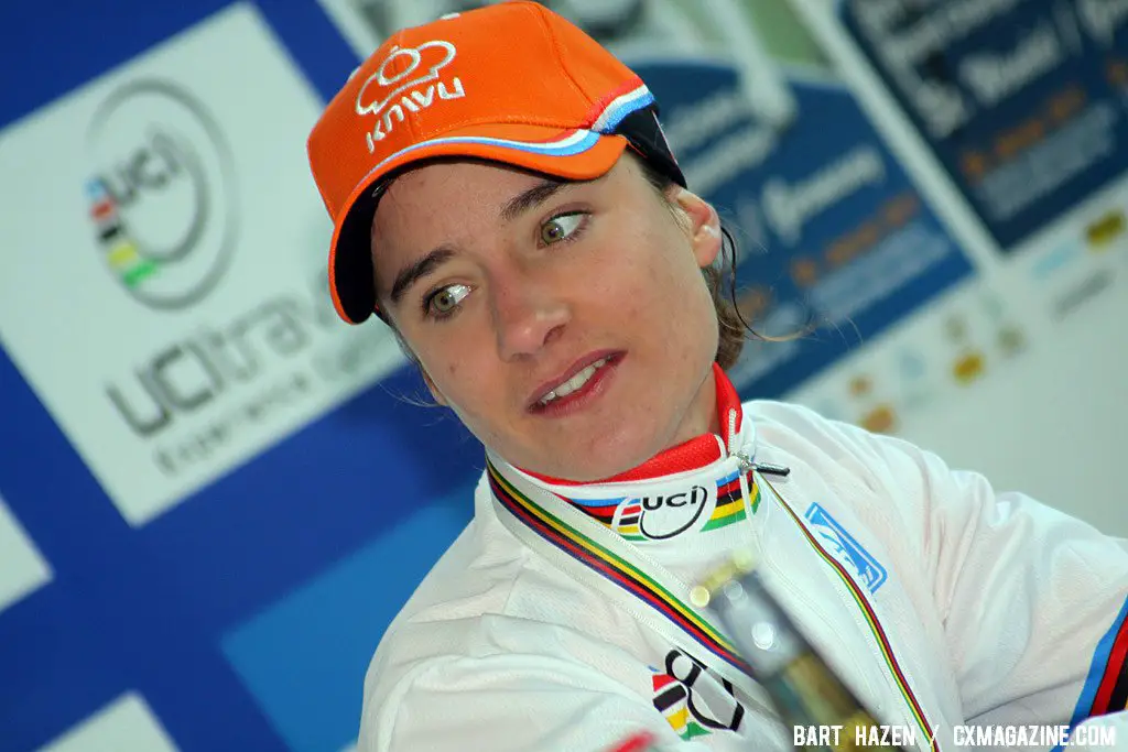 Marianne Vos at the press conference