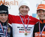 Women's podium: Vos - van den Brand - van Paassen. © Bart Hazen