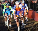 Lars Boom leads Thijs van Amerongen and Gerben de Knegt. © Bart Hazen