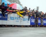 Johnson was greeted with a winner’s fanfare © Natalia Boltukhova | Pedal Power Photography | 2011