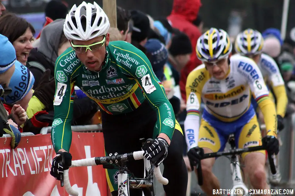 Sven Nys leads the chase behind Niels Albert