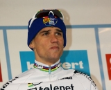 Zdenek Stybar seemed a little emotional at the podium ceremony.