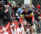 Belgian champion Niels Albert on his way to wrap up the season with a win.