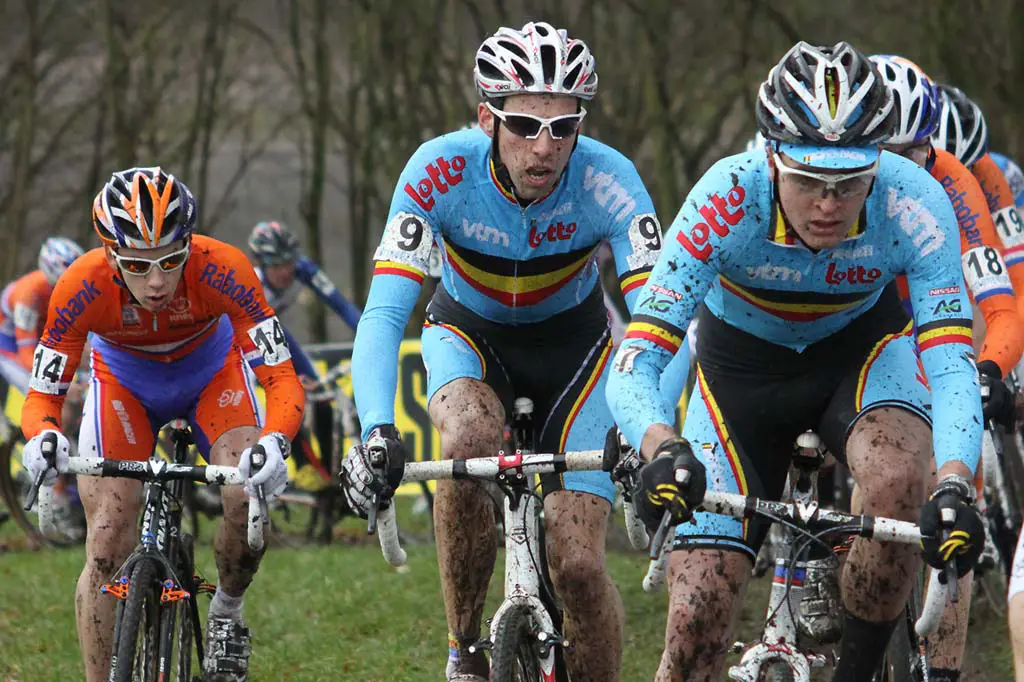 Wietse Bosmans - Vinnie Braet - Lars van der Haar. © Bart Hazen