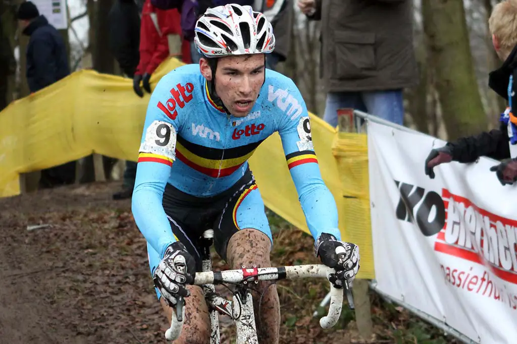 Vinnie Braet races through Hoogerheide. © Bart Hazen