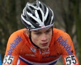 David van der Poel riding through Hoogerheide. © Bart Hazen