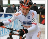 Sanne van Paassen running hard in Zolder ©Danny Zelck