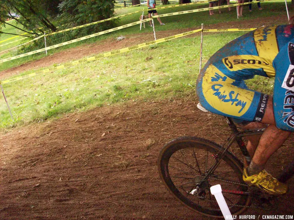 Gabby Day on a corner. © Cyclocross Magazine 