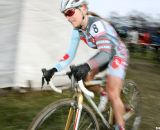 Tina Brubaker chasing second place. 2011 Nobeyama, Japan UCI Cyclocross Race. © Cyclocross Magazine