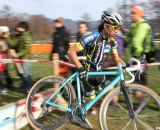 Takenouchi on the front. 2011 Nobeyama, Japan UCI Cyclocross Race. © Cyclocross Magazine Takenouchi on the front. 2011 Nobeyama, Japan UCI Cyclocross Race. © Cyclocross Magazine