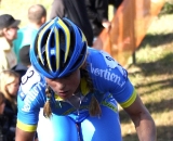 Daphny van Den Brand on the hill. © Renner Custom CX Team, Gregg Germer