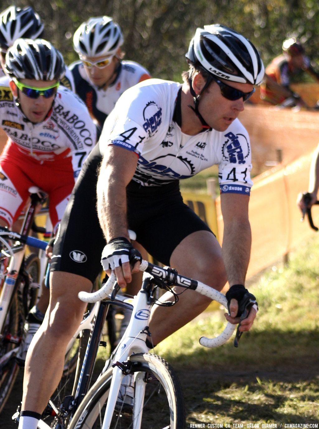 Page on the first lap. © Renner Custom CX Team, Gregg Germer