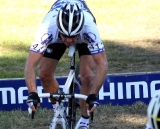 Page takes the barriers. © Renner Custom CX Team, Gregg Germer