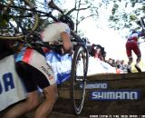 Jeremy Powers on the stairs. © Renner Custom CX Team, Gregg Germer