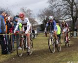 Hanka Kupfernagel leads group with Ferrand Prevot and Schweizer. © Bart Hazen